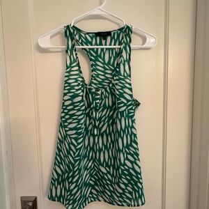 Chic Green Patterned Tank Top
